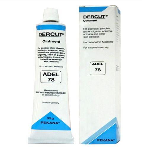 Adel 78 Dercut ointment for Eczema, Psoriasis, Urticaria, Boils, Skin Infections
