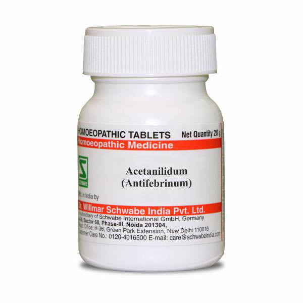 Schwabe  Acetanilidum 3x Homeopathy Trituration Tablets