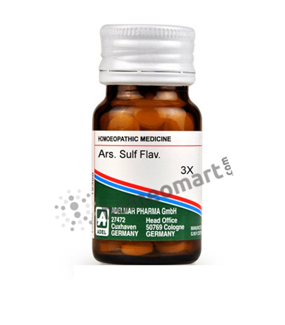 German Arsenic Sulphuratum Flavum Homeopathy Trituration Tablets 3x 4x 6x
