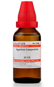Schwabe Agaricus Campestris Homeopathy Dilution 6C, 30C, 200C, 1M 