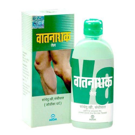 Agom Vat-Nashak Oil relieves joint pain, swelling, and stiffness with herbs like Nirgundi & Castor. Activates circulation & enhances mobility—naturally.