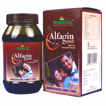Wheezal Homeopathy Alfagin Malt. Homeopathic Health Supplement for Fatigue