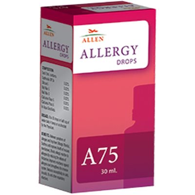 Allen A75 Drops, Homeopathy Allergy Medicine 