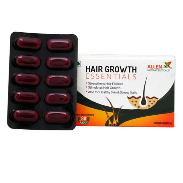 Biotin, multivitamins, minerals & protein base for hair regrowth, thicker strands, strong nails & glowing skin. Ideal for men & women.