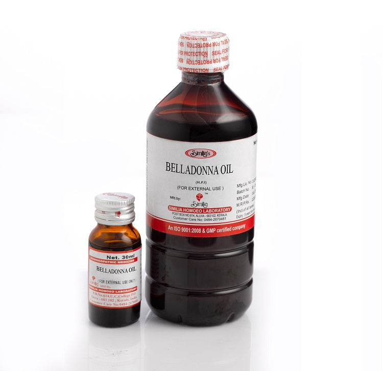 Homeopathy Similia Belladonna Oil for acne, rashes, boils, abscesses 