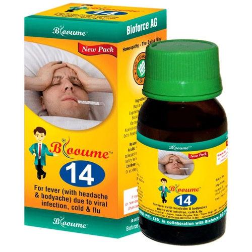 Blooume 14 Fever Care Drops for Flu, Influenza, Viral Fever