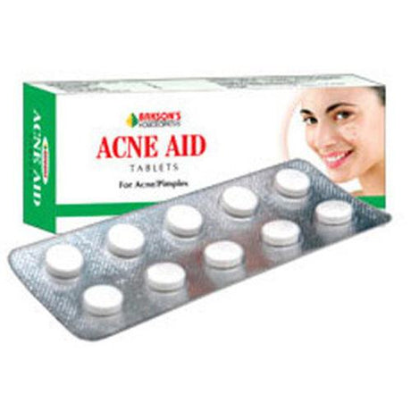 Bakson Acne Aid Tablet for Acne / Pimples in strip