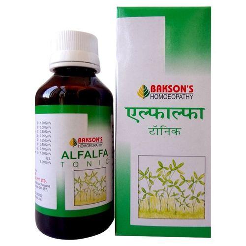 Bakson Alfalfa Tonic carton in hindi