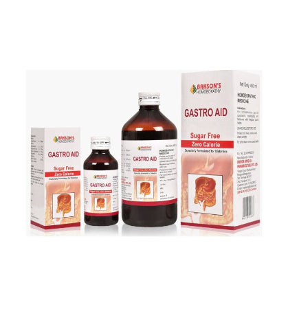 Bakson Gastro Aid Syrup Sugar free Relief for Hyperacidity, Dyspepsia, and Gastric Disorders