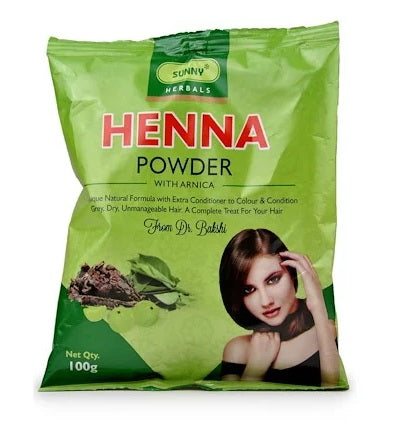 Baksons Henna Powder (Mehandi Color) with Arnica, Shikakai, Brahmi, Amla