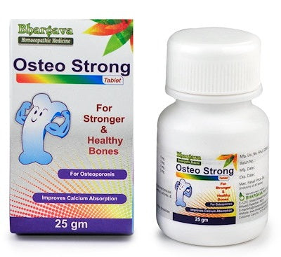 Bhargava Osteo Strong  homeopathy tablets for Osteoporosis