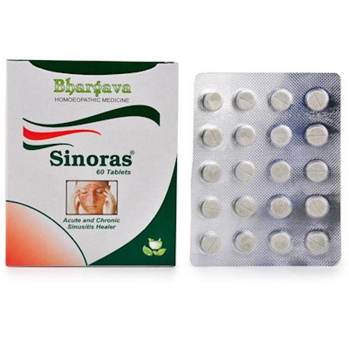 Bhargava Sinoras  homeopathy tablets for Sinusitis