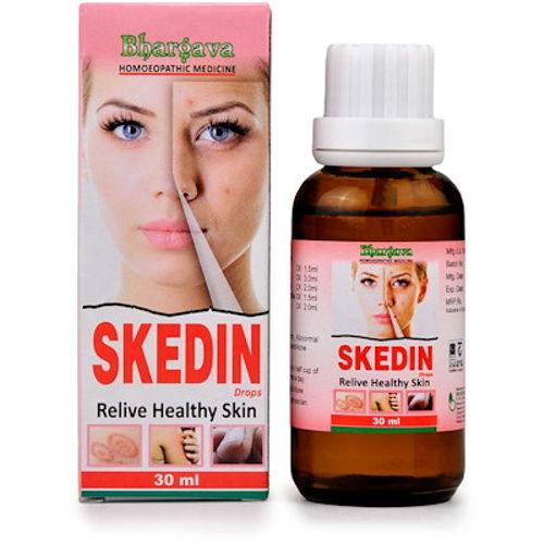 Bhargava Skedin homeopathy Drops Ringworm with itching Abscesses Acne Pimples Dermatitis Urticaria or Hives