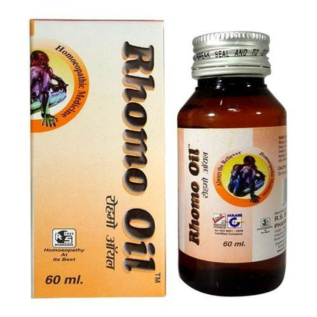Bhargava Rhomo Oil is a powerful blend of homeopathic ingredients like Rhus Tox, Bryonia, Camphor, and Menthol. It relieves joint inflammation, eases muscle stiffness, and combats rheumatic pain—especially in cold weather. Gentle on skin, non-greasy, and suitable for regular use.