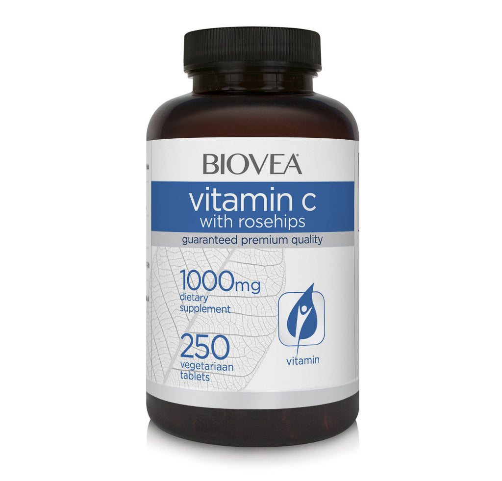 Biovea Vitamin C with rosehips 1000mg 250 Tablets