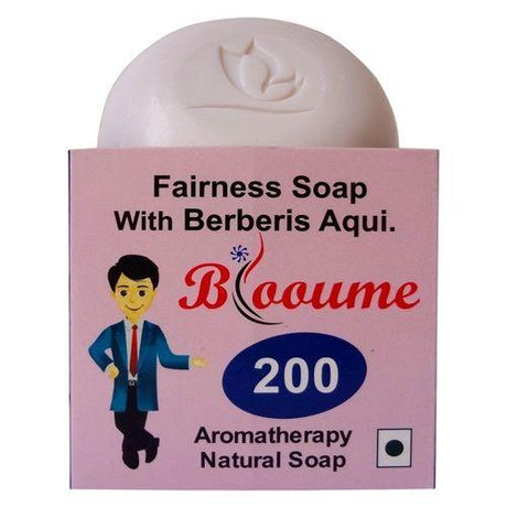 Discover Blooume 200 Fairness Soap, enriched with Berberis Aquifolium for smooth, radiant, and acne-free skin. Herbal formula for deep cleansing and hydration.