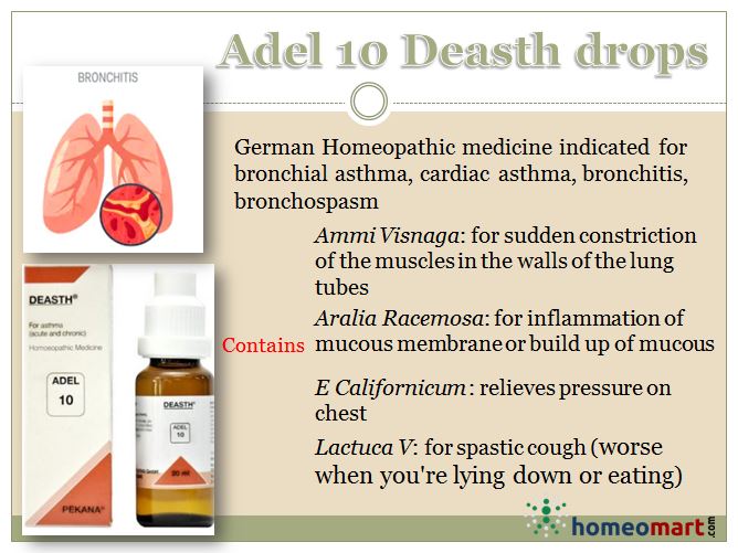 homeopathy medicine to reduce airway inflammation. works as natural bronchodilator