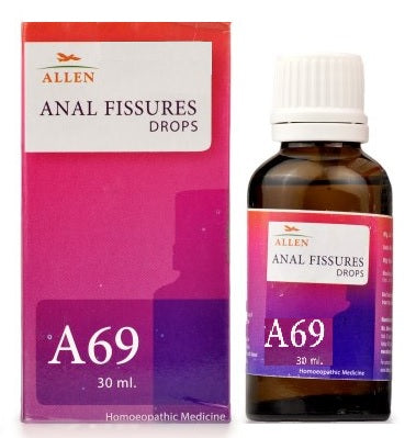 Allen A69 Anal Fissures Drops – Homeopathic Relief for Hemorrhoids & Rectal Pain
