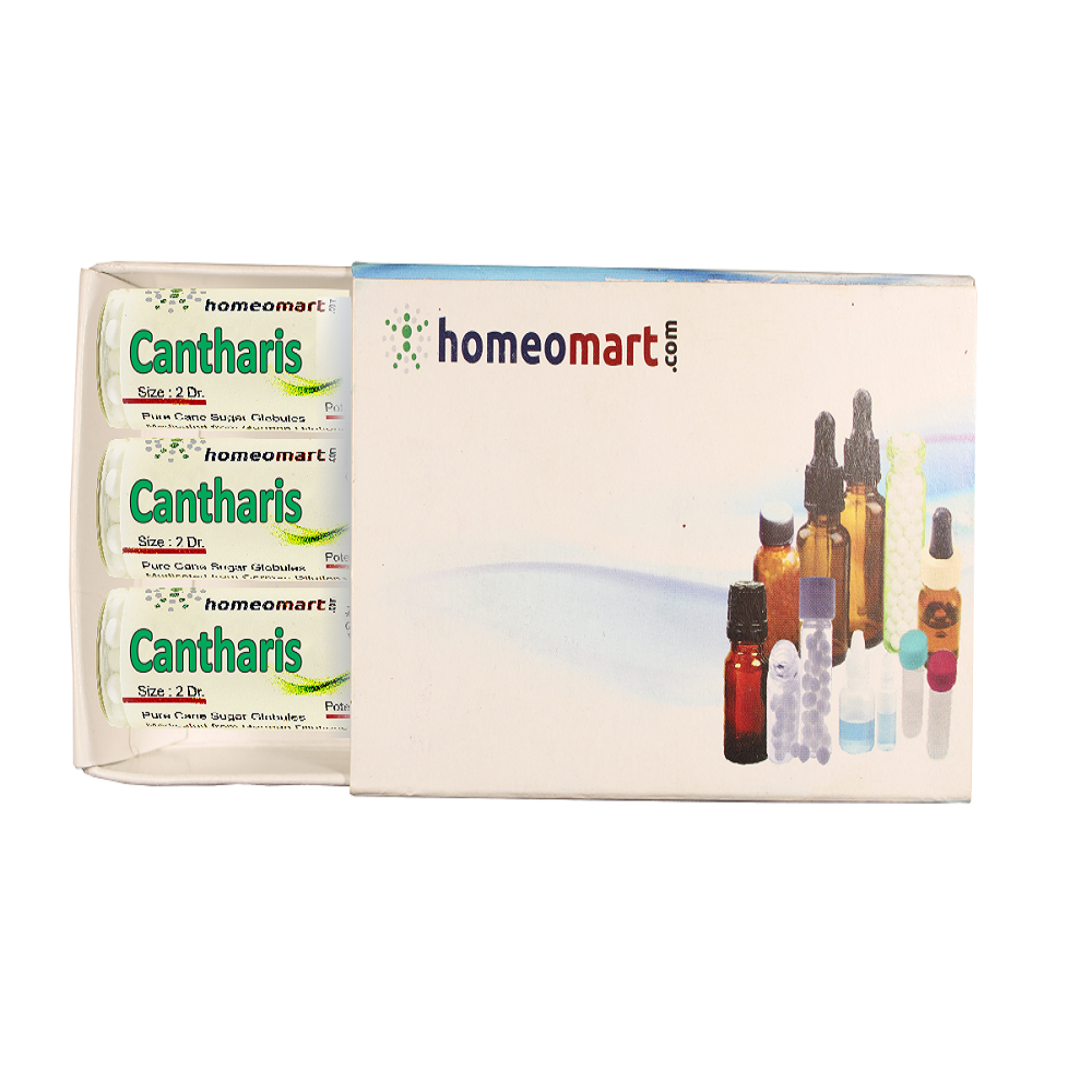 Cantharis Homeopathy 2 Dram Pills  box