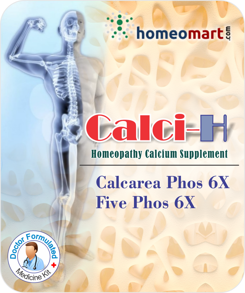 Homeopathy calcium supplement with five phos calcarea phos 6x