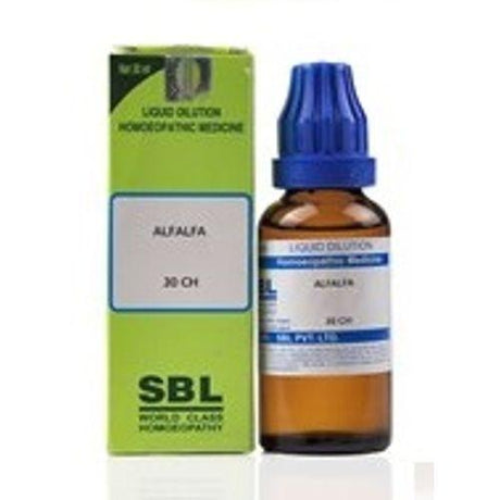 SBL Alfalfa Homeopathy Dilution 6C, 30C, 200C, 1M