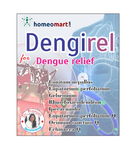 Dengirel homeopathy medicine kit for dengue fever