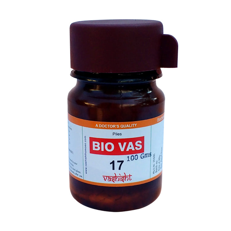 Dr.Vashisht Biocombination Bio Vas 17 (BC17), Piles Medicine in Homeopathy