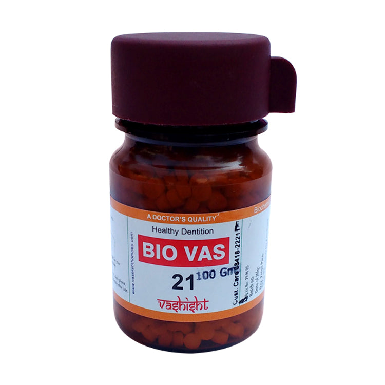 Dr.Vashisht Biocombination Bio Vas 21 (BC21) Tablets for Healthy dentition