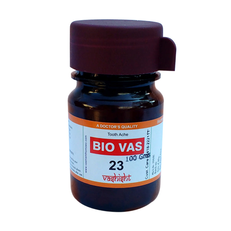 Dr. Vashisht Bio Vas 23  (BC23) – Homeopathic Relief for Toothache & Gum Health