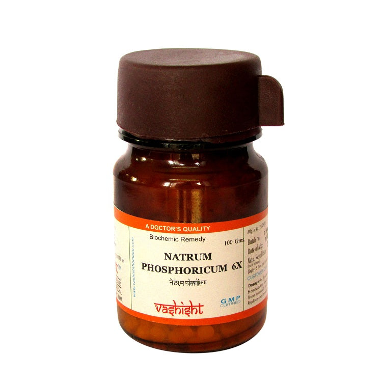 Dr.Vashisht Natrum Phosphoricum Biochemic Tissue Salt 3X, 6X, 12X, 30X, 200X