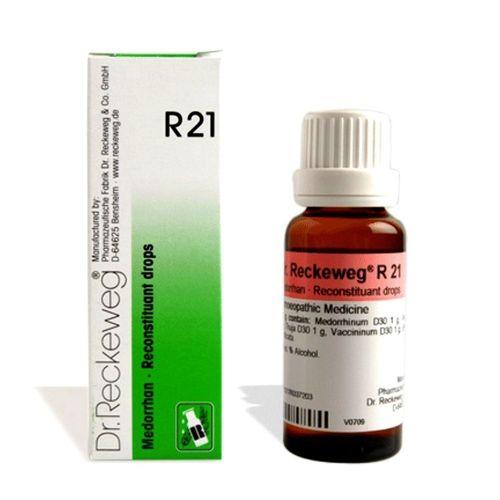 R21 Drops help manage chronic eczema, skin eruptions, and warts. Boosts skin immunity & reactivity.