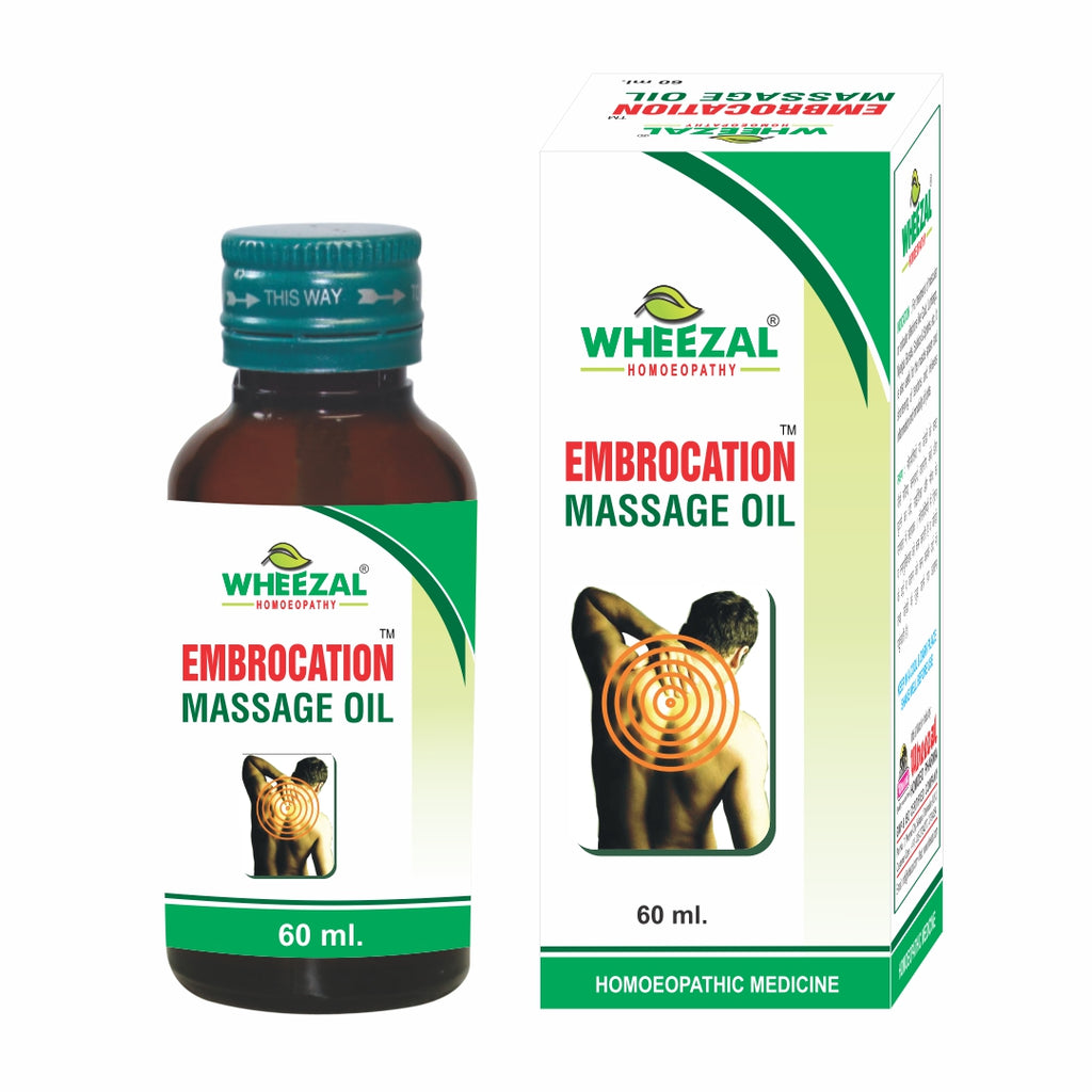 Wheezal Homeopathy Embrocation Massage Oil for Gout, Lumbago, Sciatica