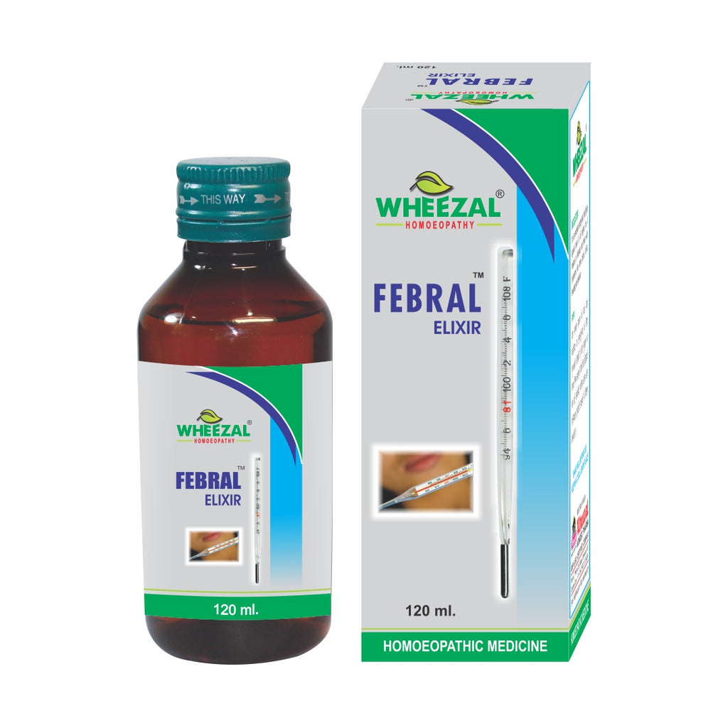 Wheezal Homeopathy Febral Elixir Syrup, Fever (anti pyretic)