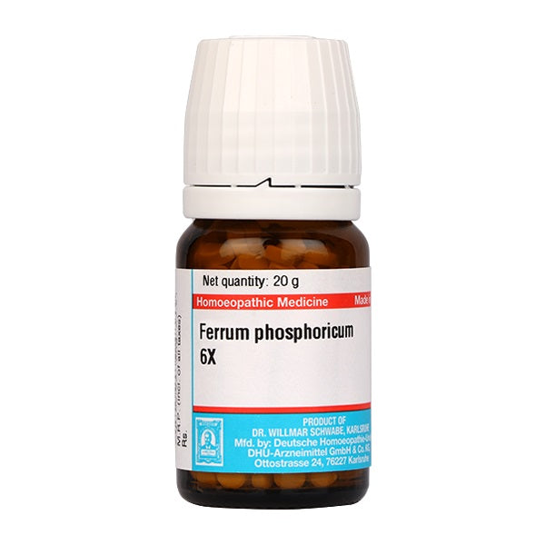 Schwabe German WSG Ferrum Phosphoricum,  Anaemia and acute fever.