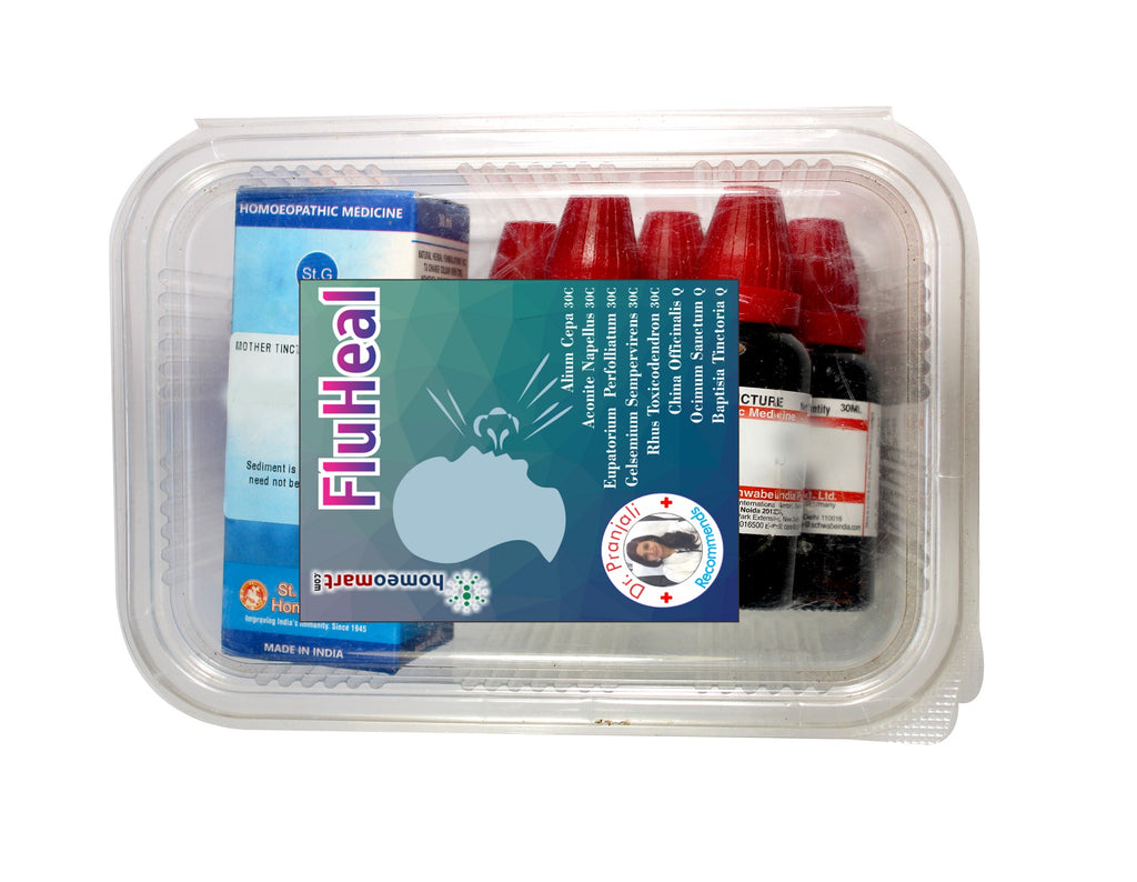 Flu influenza homeopathy medicine kit