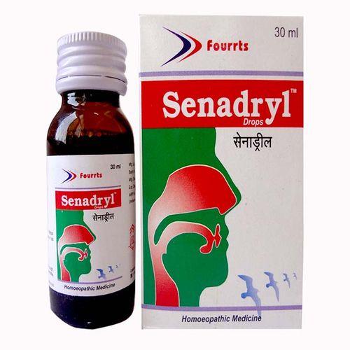 Fourrts Senadryl homeopathy drops Wheezing and Chronic bronchitis, Bronchial spasms sinusitis