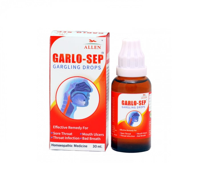 Allen Garlo-Sep Gargling drops, Throat infection, Bad Breath
