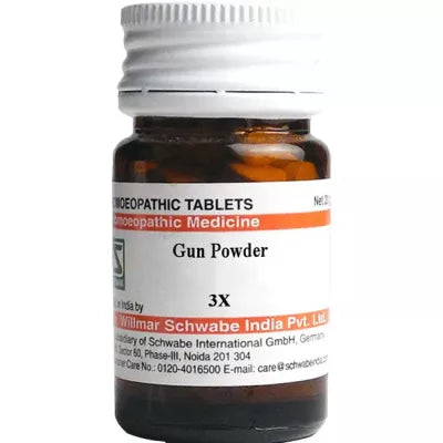 Schwabe Gunpowder 3X, 6x  homeopathy Trituration Tablets