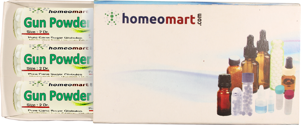 Gun Powder Homeopathy 2 Dram Pills Box