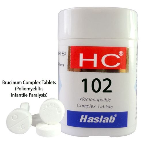 Haslab HC-102 Brucinum Complex Tablets for Poliomyeliltis Infantile Paralysis
