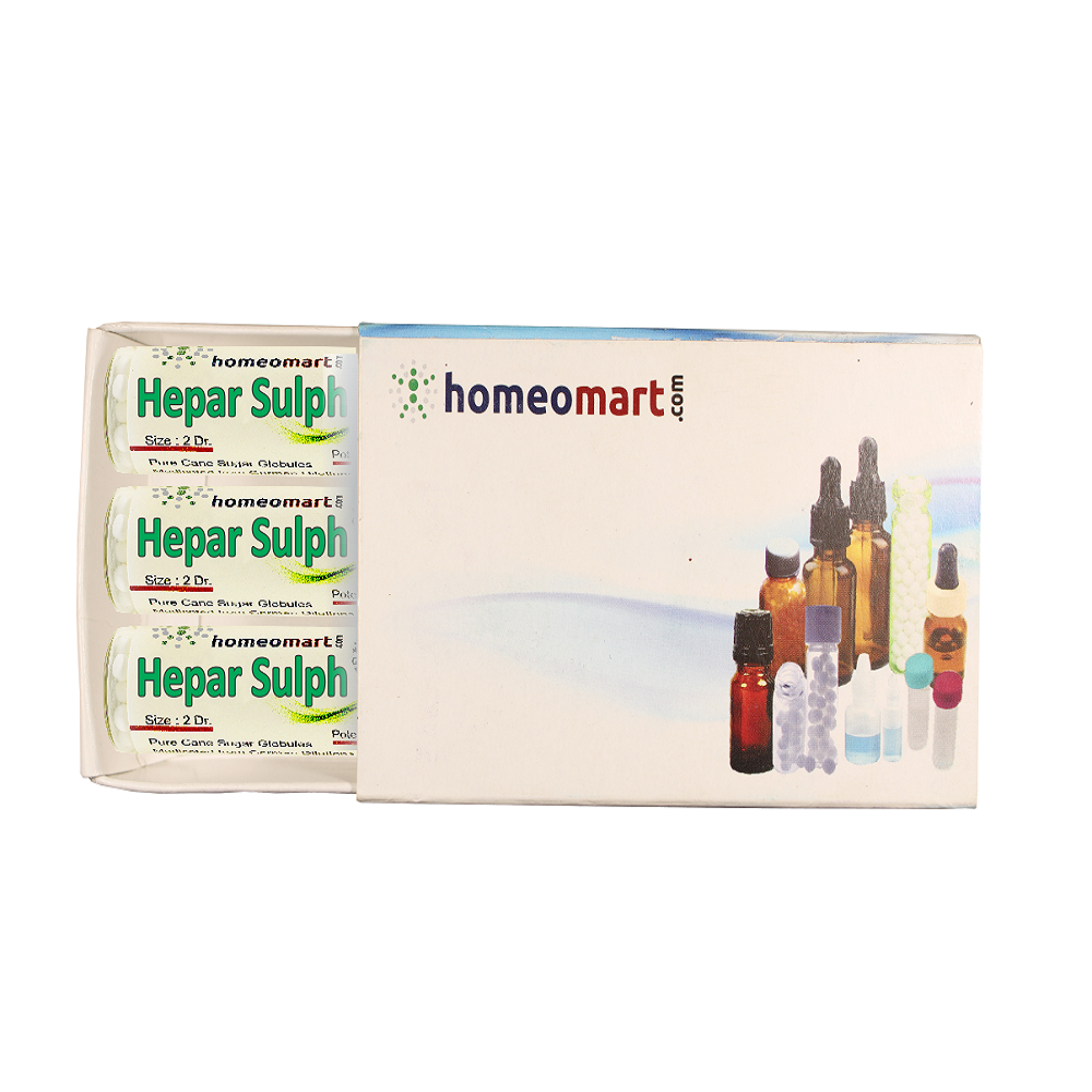 Hepar Sulph Homeopathy2 Dram Pills Box