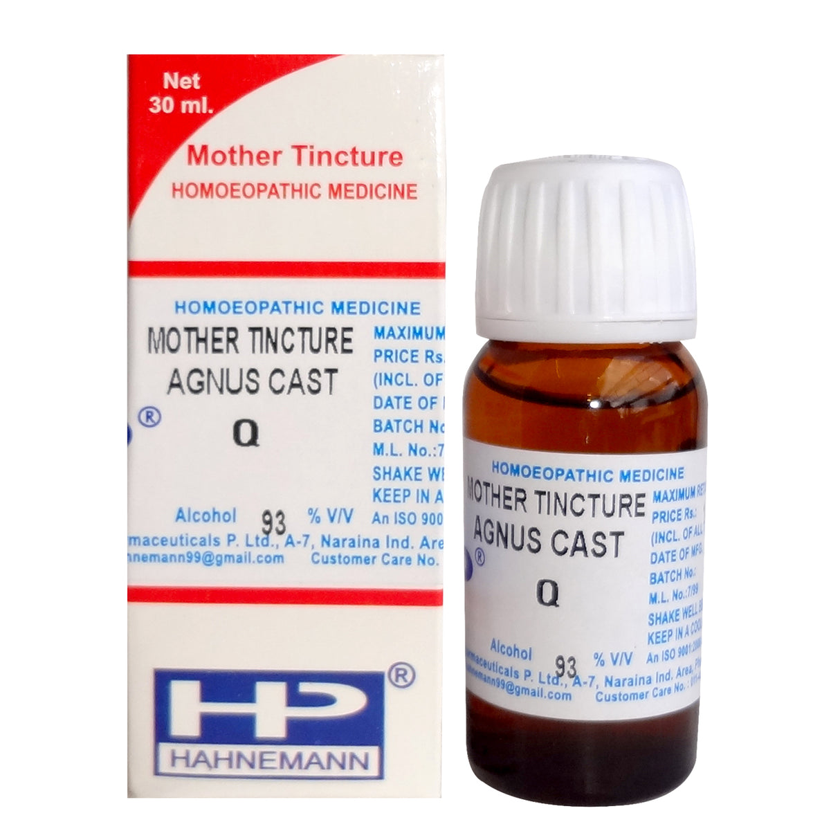 Hahnemann Agnus Castus Homeopathy Mother Tincture Q