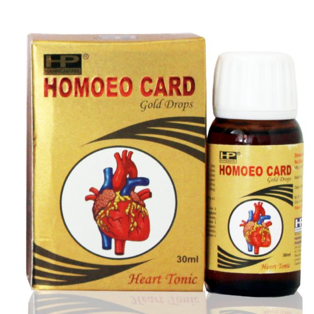 Hahnemann Homoeo Card Gold homeopathy drops for Heart Health