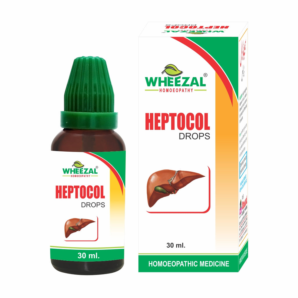 Wheezal Homeopathy Heptocol Drops for Hepatitis and Jaundice