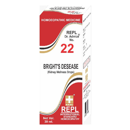 homeopathy REPL Dr Adv No 22 bright's desease nephritis drops