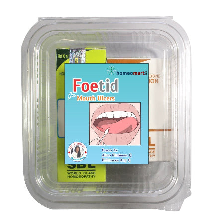 Homeopathy mouth ulcers medicine kit