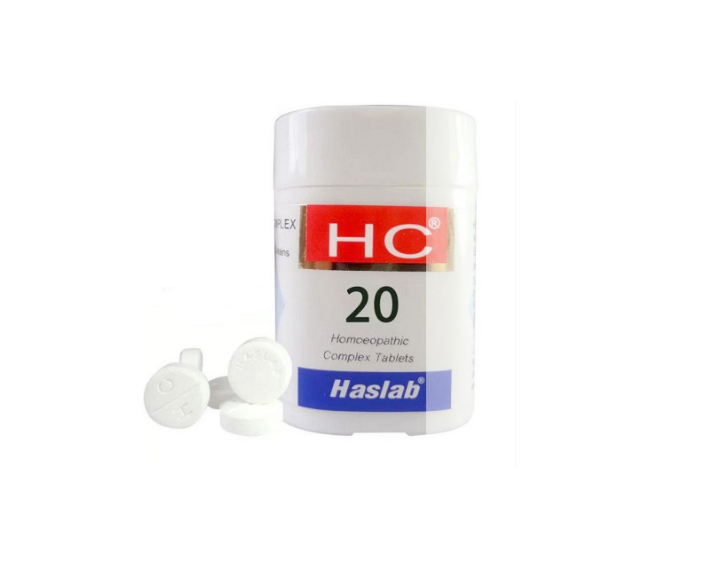 Haslab HC20 Nux Vomica homeopathy Complex Tablet for Constipation