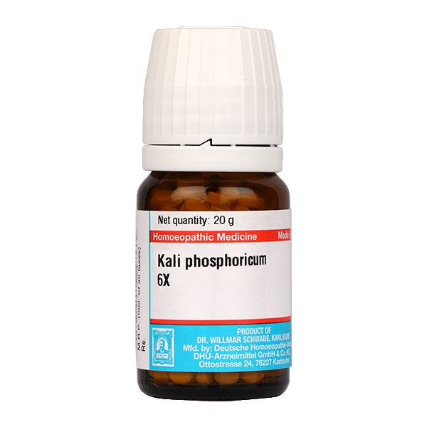 Schwabe germany WSG Kali Phosphoricum weakness of muscles and nerves.