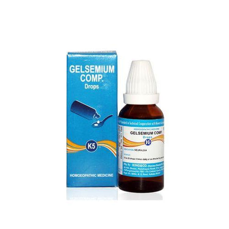 King & Co Gelsemium Complex K5 Drops for Neuralgia