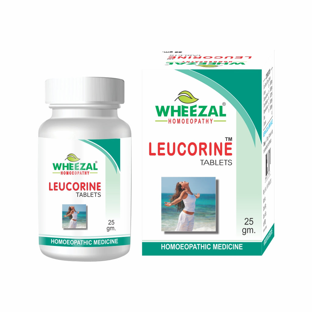 Wheezal Homeopathy Leucorine Tablets for White Vaginal Discharge (Leucorrhoea)